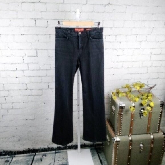 NYDJ Straight Leg Tummy Tuck High Waisted Straight Leg Jeans Black Size 4P - Picture 7 of 7